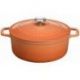 CHASSEUR Cocotte en fonte ronde 20 cm Tangerine - Sublime