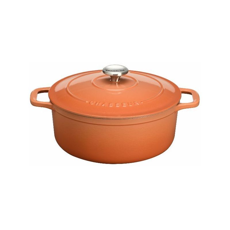 CHASSEUR Cocotte en fonte ronde 20 cm Tangerine - Sublime