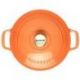 CHASSEUR Cocotte en fonte ronde 20 cm Tangerine - Sublime