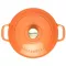 CHASSEUR Cocotte en fonte ronde 20 cm Tangerine - Sublime