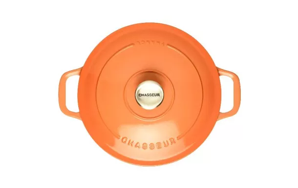 CHASSEUR Cocotte en fonte ronde 24 cm Tangerine - Sublime