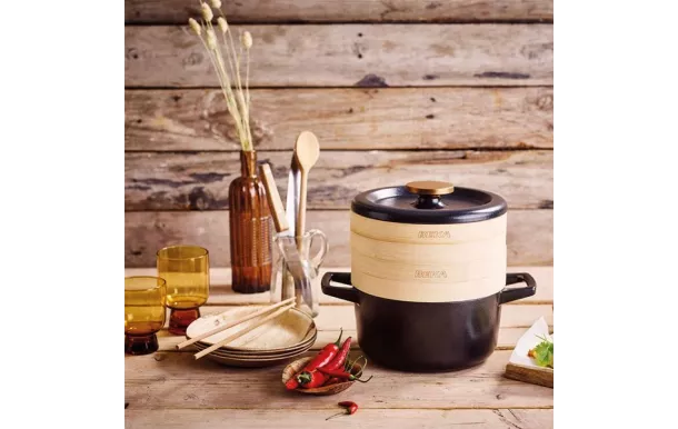 BEKA Cuit-vapeur 20 cm 2 étages bambou - Nori