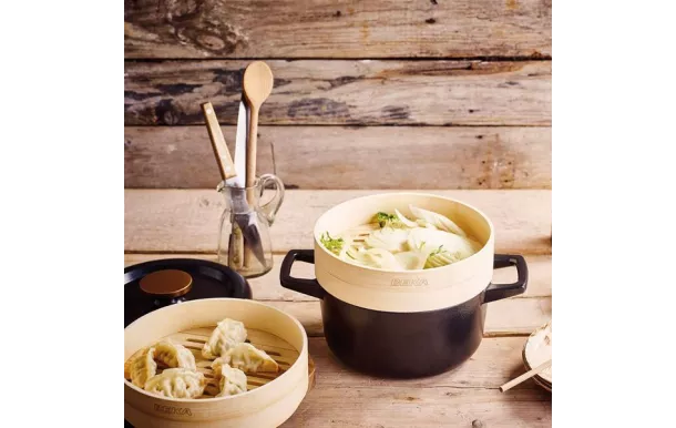 BEKA Cuit-vapeur 20 cm 2 étages bambou - Nori