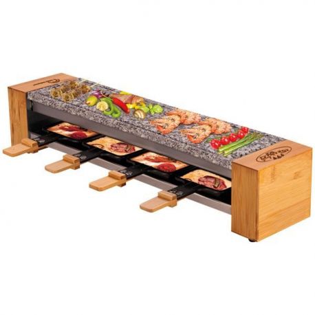 LITTLE BALANCE Raclette / Pierre 4 personnes Bois - Meuuuh...! - 8619