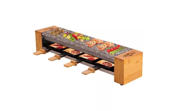 LITTLE BALANCE Raclette / Pierre 4 personnes Bois - Meuuuh...! - 8619 avis moins cher