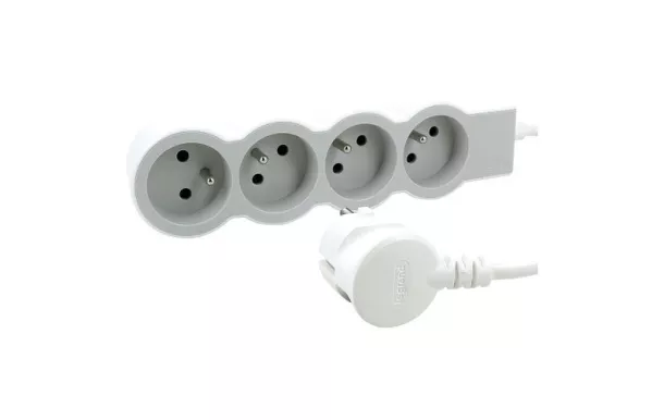 LEGRAND MULTIPRISE FB 4X2P+T STD 3M BLC/GRIS 049490