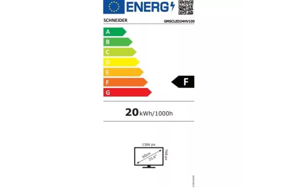 SCHNEIDER Téléviseur Led 60 cm écran plat - GMSCLED24HV100