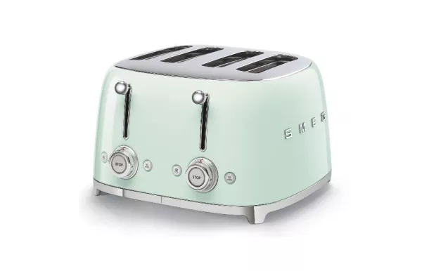 SMEG Toaster 4 tranches Vert d'Eau Années 50 - TSF03PGEU