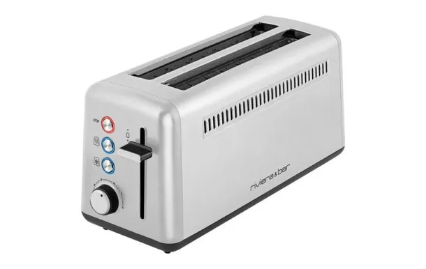 RIVIERA Inox 1500W 2 Fentes 25cm 4Fct   ( 2) QGP480