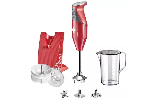 BAMIX mixeur M200 SwissLine rouge/croix Suisse MX1000007