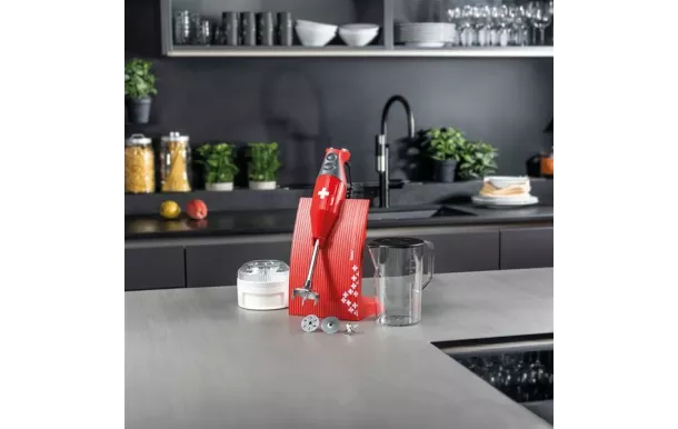 BAMIX mixeur M200 SwissLine rouge/croix Suisse MX1000007