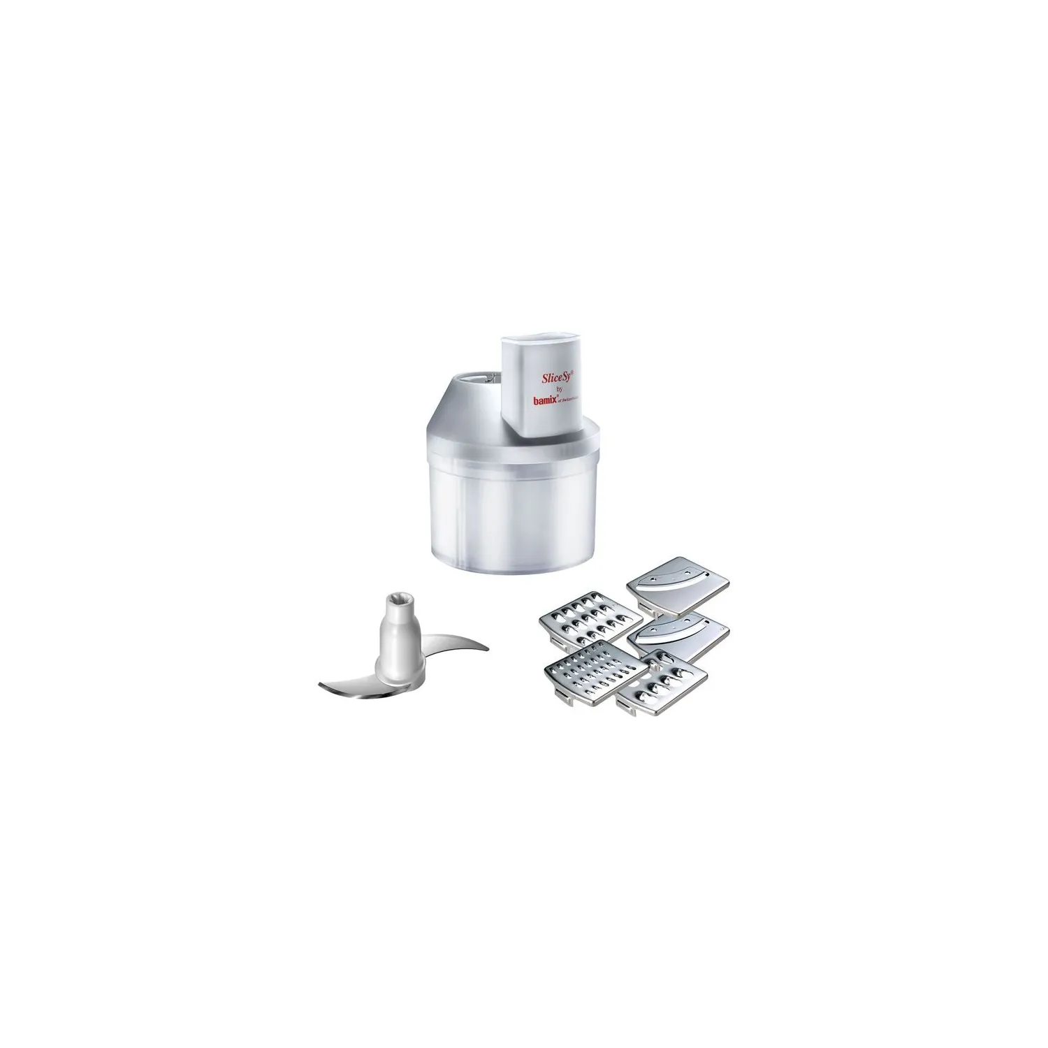 Bamix Hachoir Multifonction Gris Clair - Slicesy - Mx1500001 - vue 2