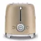 SMEG Toaster 2 tranches Or Mat Années 50 - TSF01CHMEU