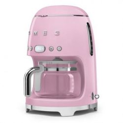 SMEG Cafetière filtre 10 tasses programmable Rose Brillant - Années 50 - DCF02PK