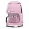 SMEG Cafetière filtre 10 tasses programmable Rose Brillant - Années 50 - DCF02PK avis moins cher