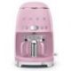 SMEG Cafetière filtre 10 tasses programmable Rose Brillant - Années 50 - DCF02PK