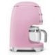 SMEG Cafetière filtre 10 tasses programmable Rose Brillant - Années 50 - DCF02PK