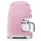 SMEG Cafetière filtre 10 tasses programmable Rose Brillant - Années 50 - DCF02PK avis moins cher