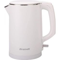 BRANDT Bouilloire 1,5 L Blanche - BO1518CTW