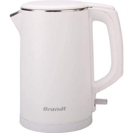 BRANDT Bouilloire 1,5 L Blanche - BO1518CTW