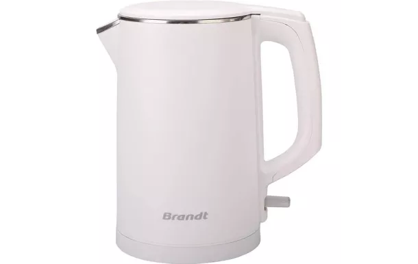 BRANDT Bouilloire 1,5 L Blanche - BO1518CTW