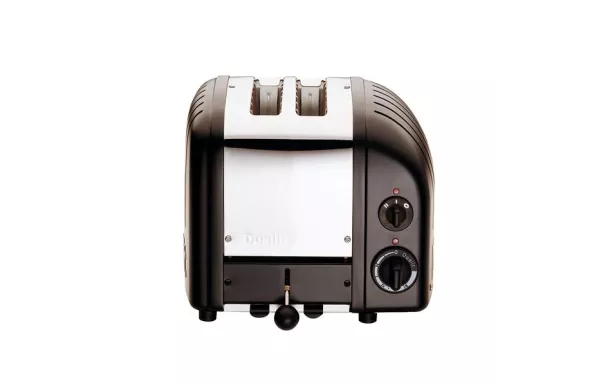 DUALIT Grille-pain 2 tranches Noir Mat & Inox - Classic - 27035 
