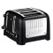DUALIT Grille-pain 4 tranches Noir & Inox - Lite - 46225 