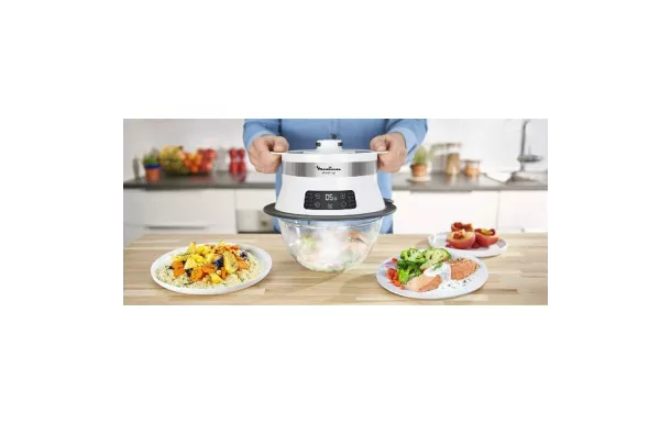 MOULINEX Cuiseur vapeur - Steam'Up - VJ504010 avis moins cher
