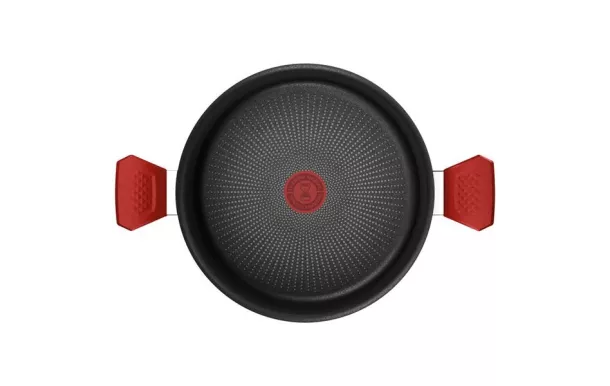 TEFAL DAILY EXPERT Faitout avec couvercle 24CM 5L ROUGE
