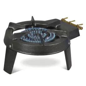 KITCHEN-CHEF Réchaud gaz 3 robinets 3 pieds fonte- HTC003