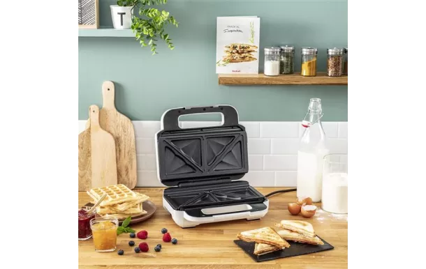 TEFAL Snack XL CM+Gauf 850W    Liv.Rec( 3) SW701110