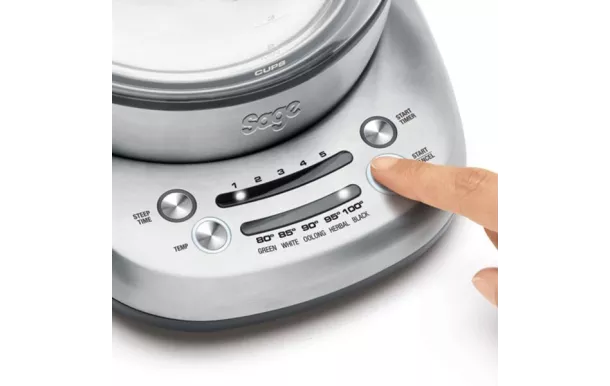 SAGE Théière 1.7 L Inox Brossé - Smart Tea Infuser - STM600CLR4EEU1 