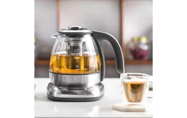SAGE Théière 1 L Inox Brossé - Smart Tea Infuser Compact - STM500CLR4EEU1 