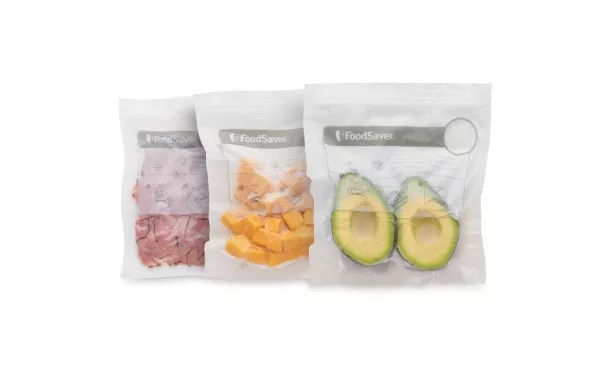 FOODSAVER Lot de 26 sacs 0.95 L avec fermeture zip à glissière avis moins cher