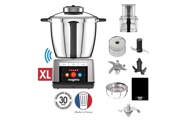 MAGIMIX Robot cuiseur multifonction Chromé Mat - Cook Expert Connect - 18913