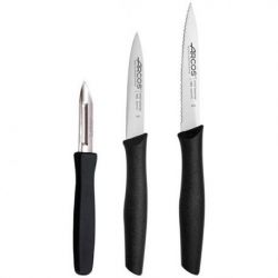 ARCOS Set 3 couteaux de cuisine Noir - Nova
