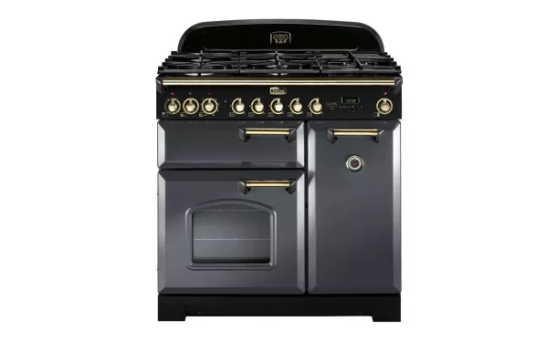 Cuisinière FALCON Classic Deluxe 90 Ardoise/laiton - CDL90DFSL/BEU