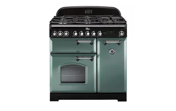Cuisinière FALCON classic deluxe 90 - Vert Minéral mat / Chrome - CDL90DFMG/C-EU