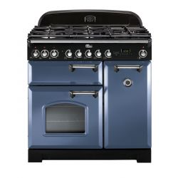 Cuisinière FALCON classic deluxe 90 - Roche bleue/ Chrome - CDL90DFSB/C-EU