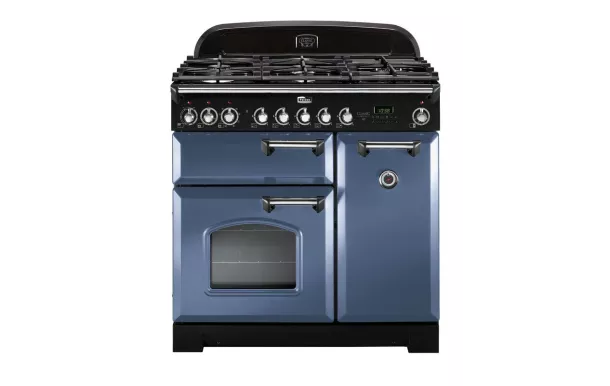 Cuisinière FALCON classic deluxe 90 - Roche bleue/ Chrome - CDL90DFSB/C-EU