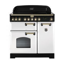 Cuisinière FALCON Classic Deluxe 90 blanche/Laiton - CDL90DFWHB-EU