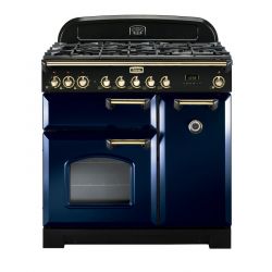 Cuisinière FALCON classic deluxe 90 - Bleu/laiton - CDL90DFRB/B-EU