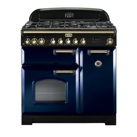 Cuisinière FALCON classic deluxe 90 - Bleu/laiton - CDL90DFRB/B-EU