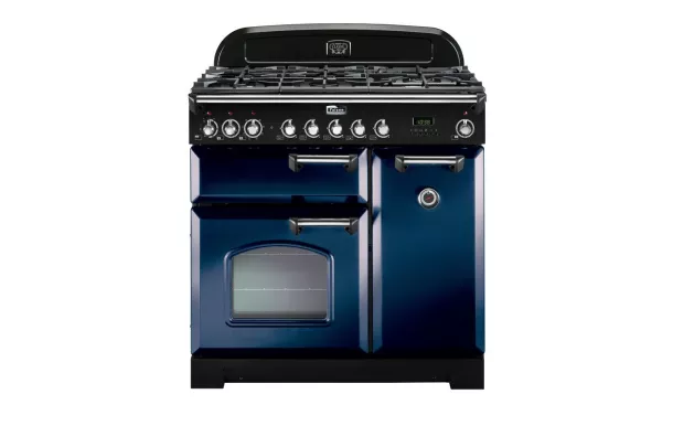 Cuisinière FALCON classic deluxe 90 - bleu/chrome - CDL90DFRB/C-EU