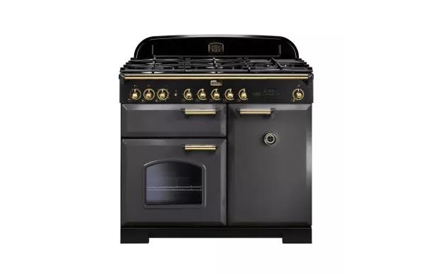 Cuisinière FALCON Classic deluxe 100 Ardoise/laiton - CDL100DFSL/B-EU