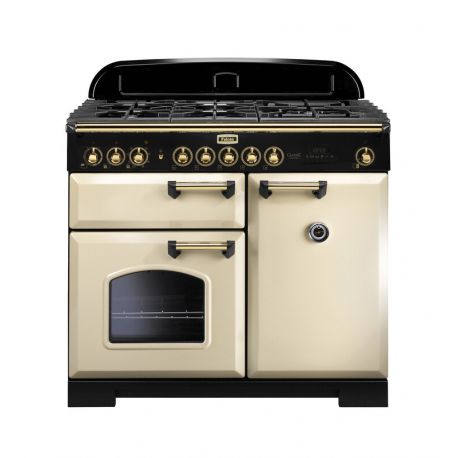 Cuisinière FALCON Classic deluxe 100 Crème/laiton - CDL100DFCR/B-EU