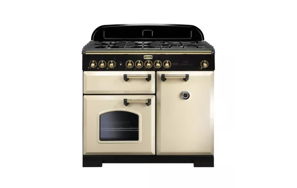 Cuisinière FALCON Classic deluxe 100 Crème/laiton - CDL100DFCR/B-EU