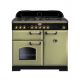 Cuisinière FALCON Classic deluxe 100 Vert olive/laiton - CDL100DFOG/B-EU