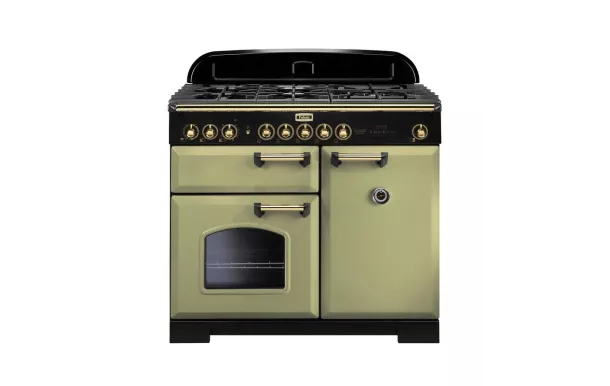 Cuisinière FALCON Classic deluxe 100 Vert olive/laiton - CDL100DFOG/B-EU