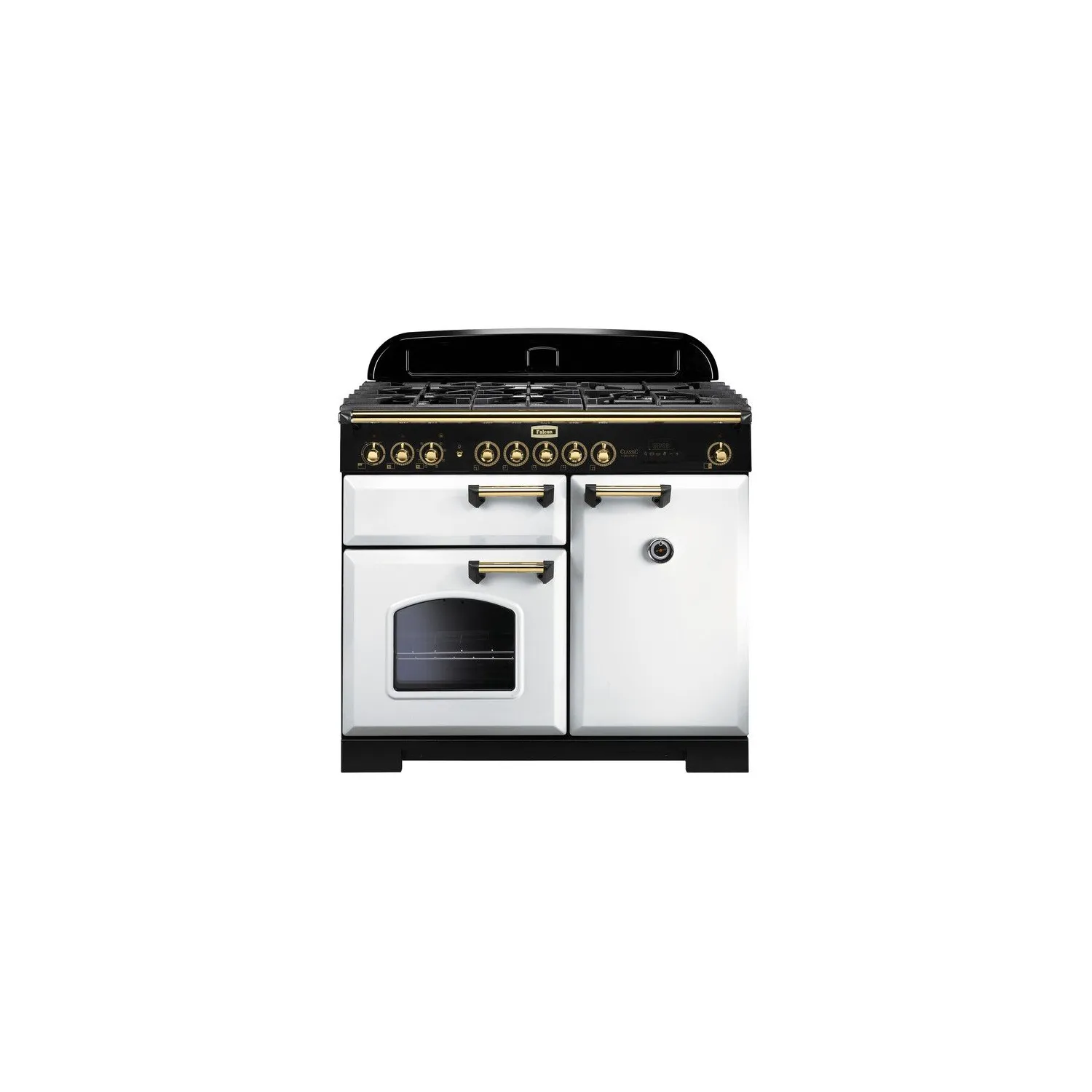 Cuisinière FALCON Classic deluxe 100 laiton CDL100DFWHB EU